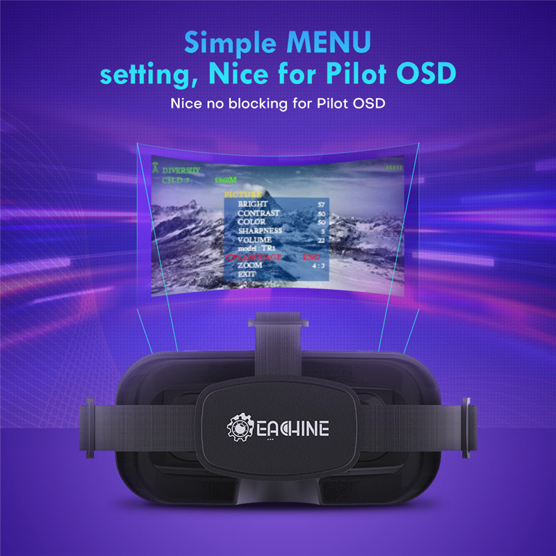 Eachine EV800DM Varifocal 5.8G - Skyzone Sky04O Pro Fpv Goggles review and price